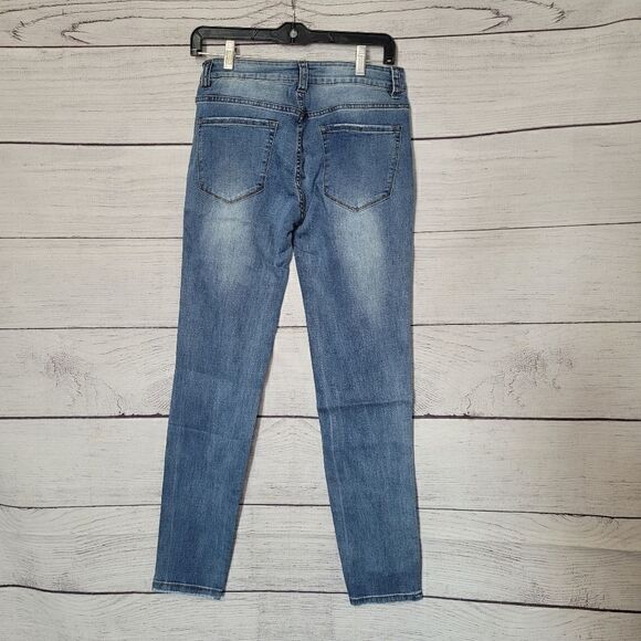 Women's Distressed Jean Jeggings Small - Picture 4 of 4
